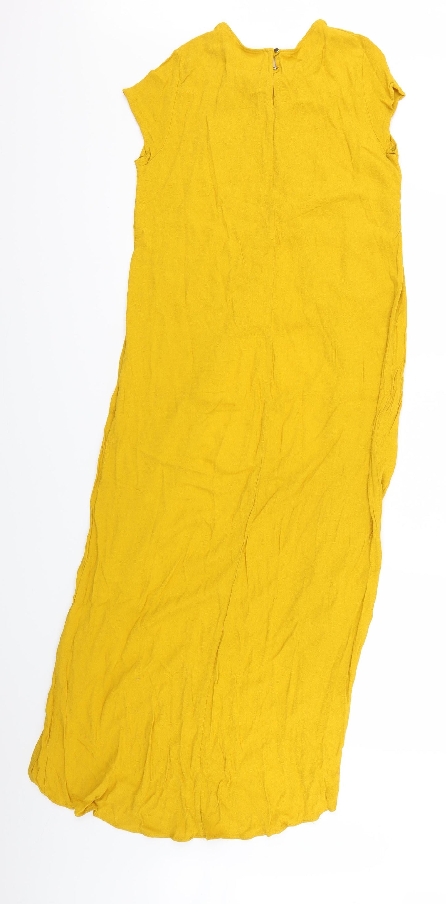 Womens UK Size S Trafaluc Yellow Basic Blouse