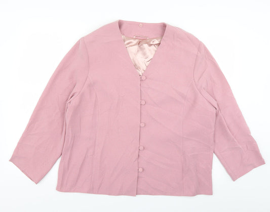 Berkertex Womens Pink   Jacket Blazer Size 20