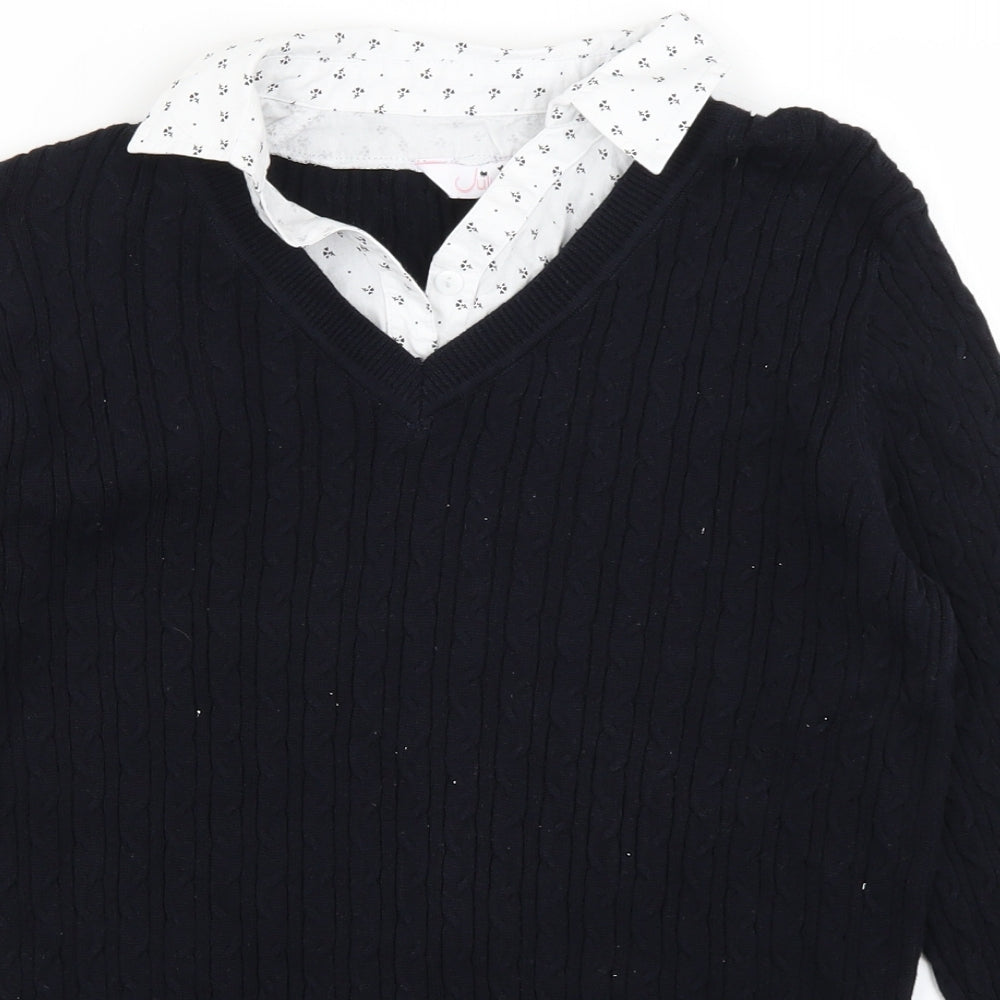 Womens UK Size 12 Julipa Blue Pullover Jumper