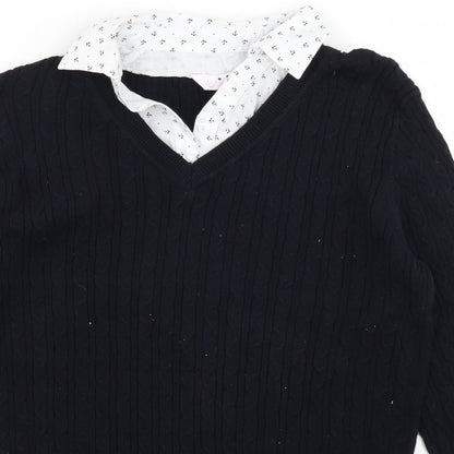 Womens UK Size 12 Julipa Blue Pullover Jumper