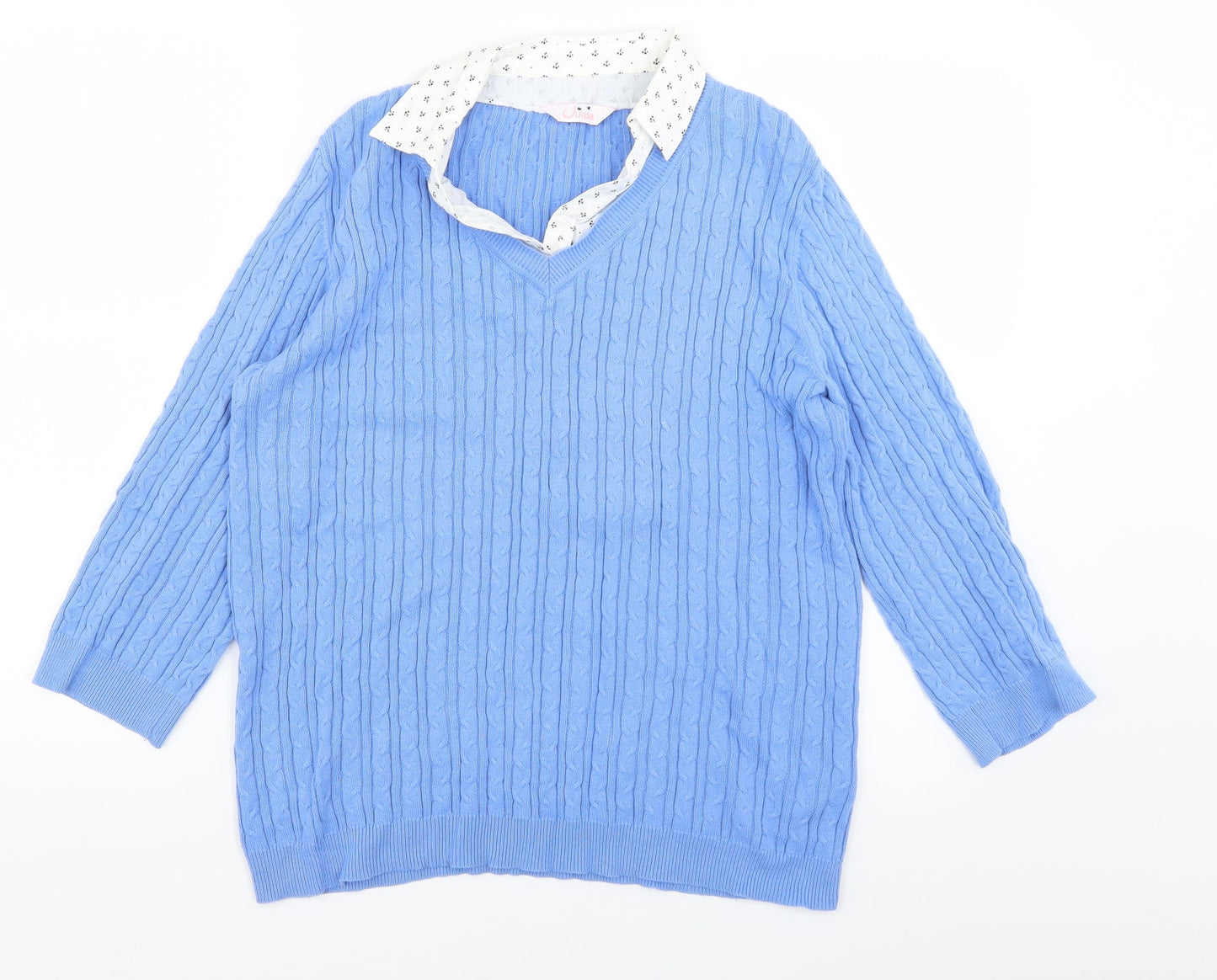 Womens UK Size 12 Julipa Blue Pullover Jumper