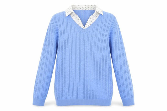 Womens UK Size 12 Julipa Blue Pullover Jumper