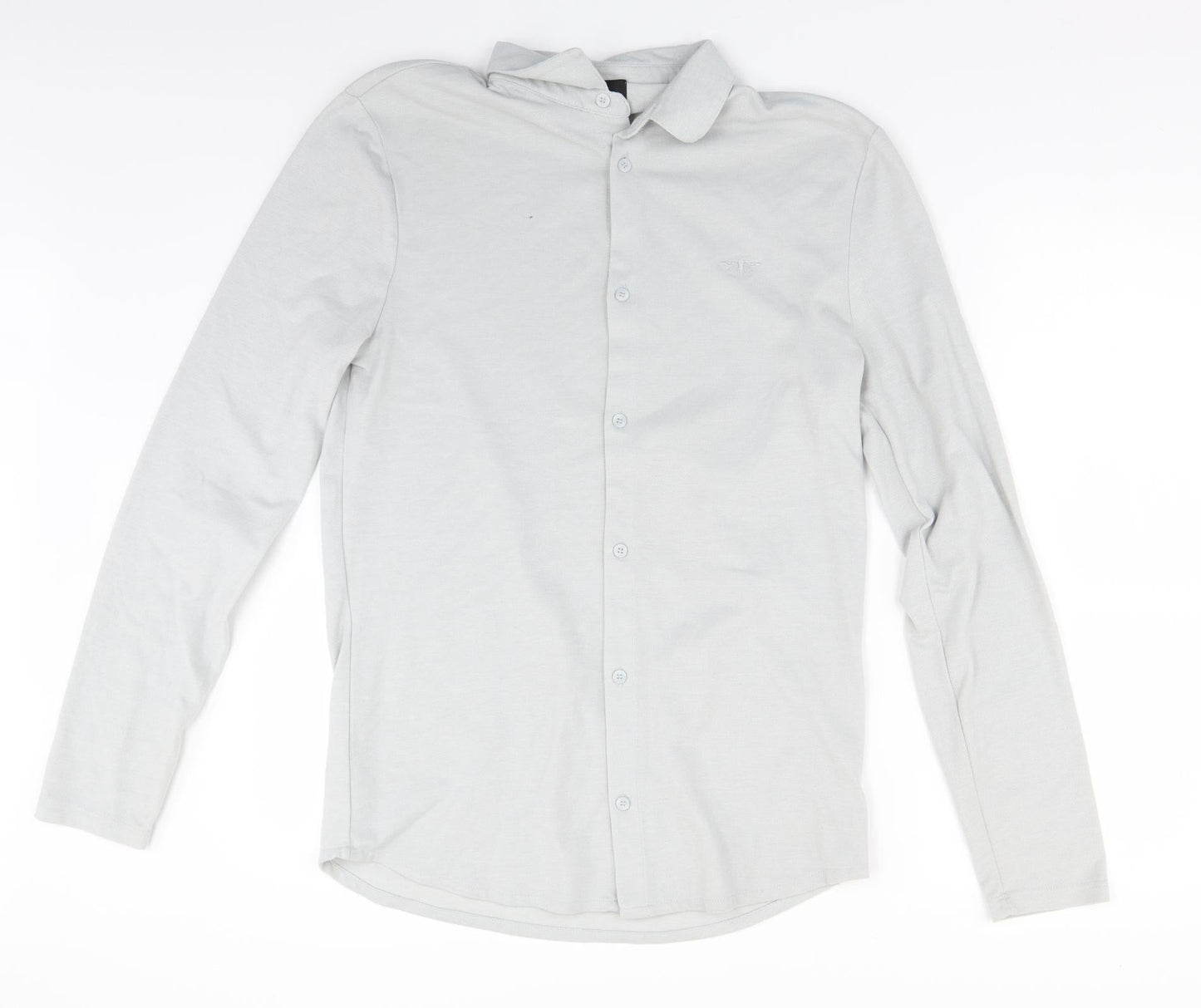 River Island Mens Grey    Button-Up Size M