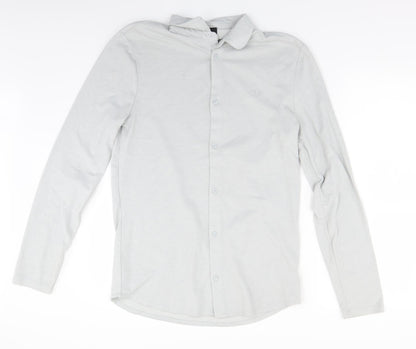 River Island Mens Grey    Button-Up Size M