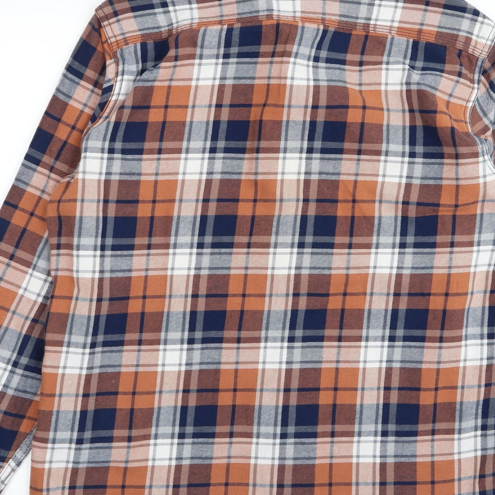 Mens UK Size M Easy Multicoloured  Button-Up Long Sleeve Casual Shirt