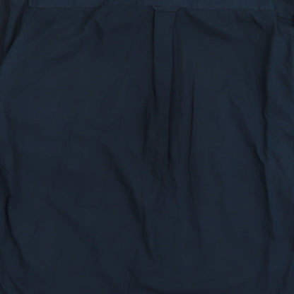 Mens UK Size M Maine Blue  Button-Up Long Sleeve Casual Shirt
