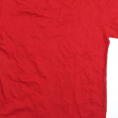 Board Angels Womens Red Solid  Top Pyjama Top Size 16