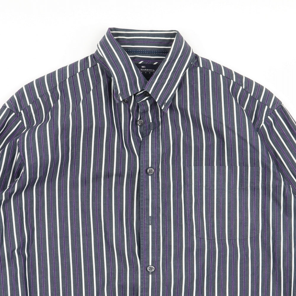Mens UK Size M Blue Harbour Multicoloured  Button-Up Long Sleeve Casual Shirt