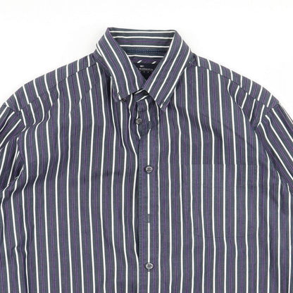Mens UK Size M Blue Harbour Multicoloured  Button-Up Long Sleeve Casual Shirt