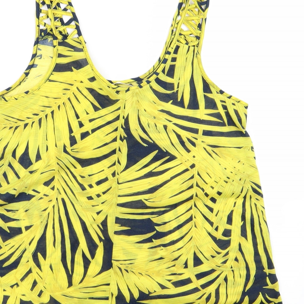 Womens UK Size 4 H&M Multicoloured Basic Tank