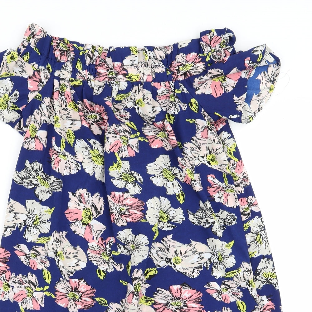 Primark Womens Multicoloured Floral  A-Line  Size 8