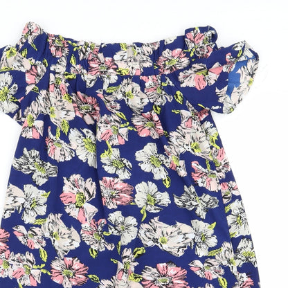 Primark Womens Multicoloured Floral  A-Line  Size 8