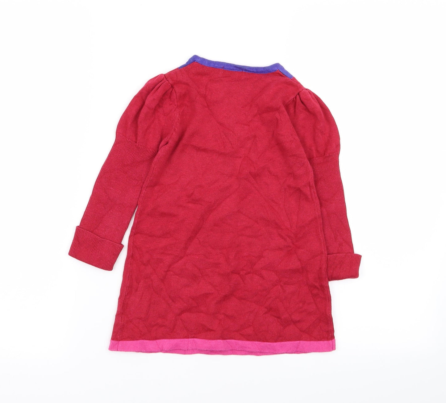 Shrinking Violet Girls Red   Jumper Dress  Size 3 Years