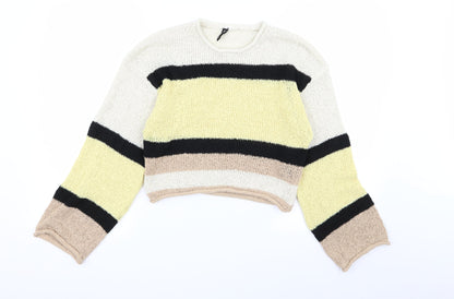 Divided by H&M Womens Multicoloured Striped  Pullover Jumper Size S