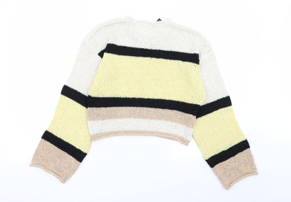 Divided by H&M Womens Multicoloured Striped  Pullover Jumper Size S