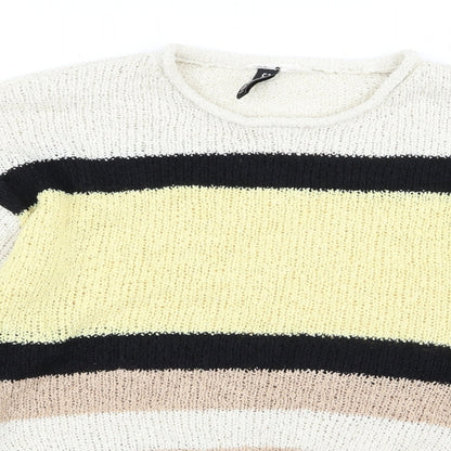 Divided by H&M Womens Multicoloured Striped  Pullover Jumper Size S