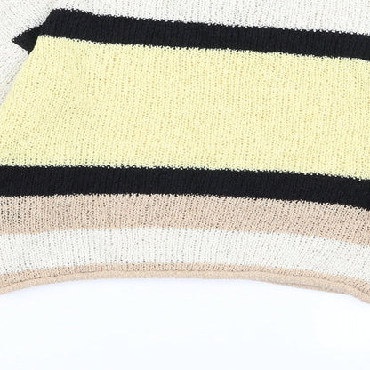 Divided by H&M Womens Multicoloured Striped  Pullover Jumper Size S