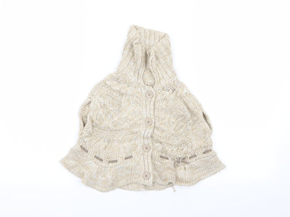 Matalan Girls Beige   Cardigan Jumper Size 12-18 Months