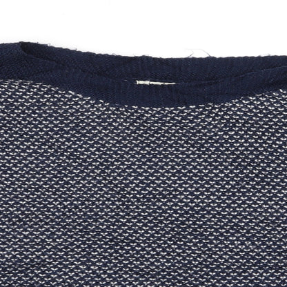 Womens UK Size 14 Indigo Blue Pullover Jumper