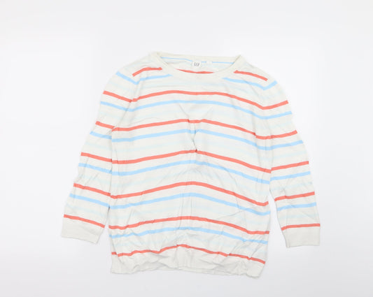 Gap Womens Multicoloured Striped  Pullover Jumper Size S