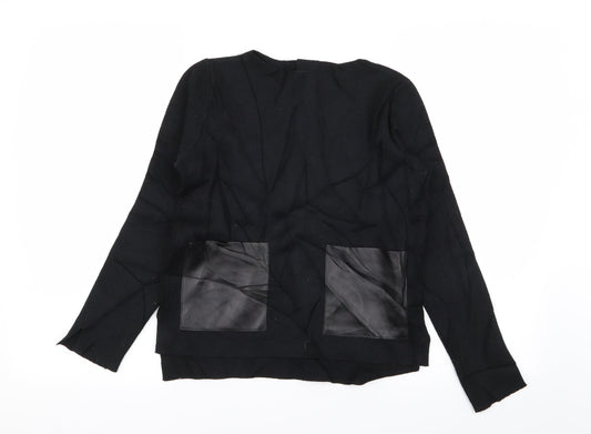 Womens UK Size S Zara Black Pullover Jumper