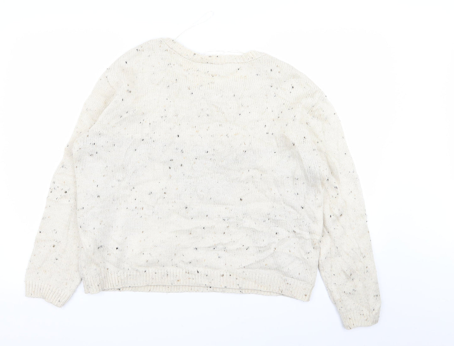 Womens UK Size 14 New Look Beige Pullover Jumper