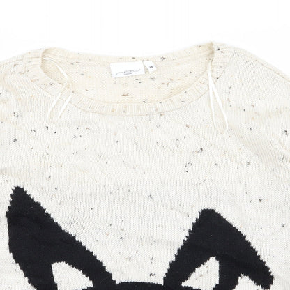 Womens UK Size 14 New Look Beige Pullover Jumper