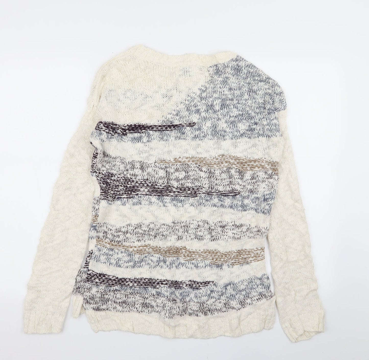 limited collection Womens Multicoloured Geometric  Pullover Jumper Size 8