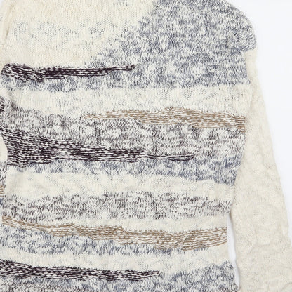 limited collection Womens Multicoloured Geometric  Pullover Jumper Size 8