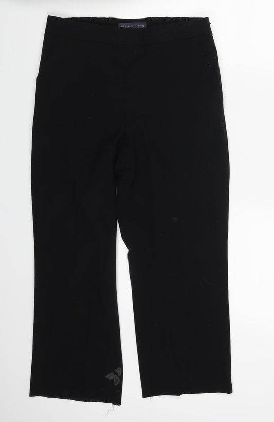 M&S Womens Black   Trousers  Size 10 L21 in