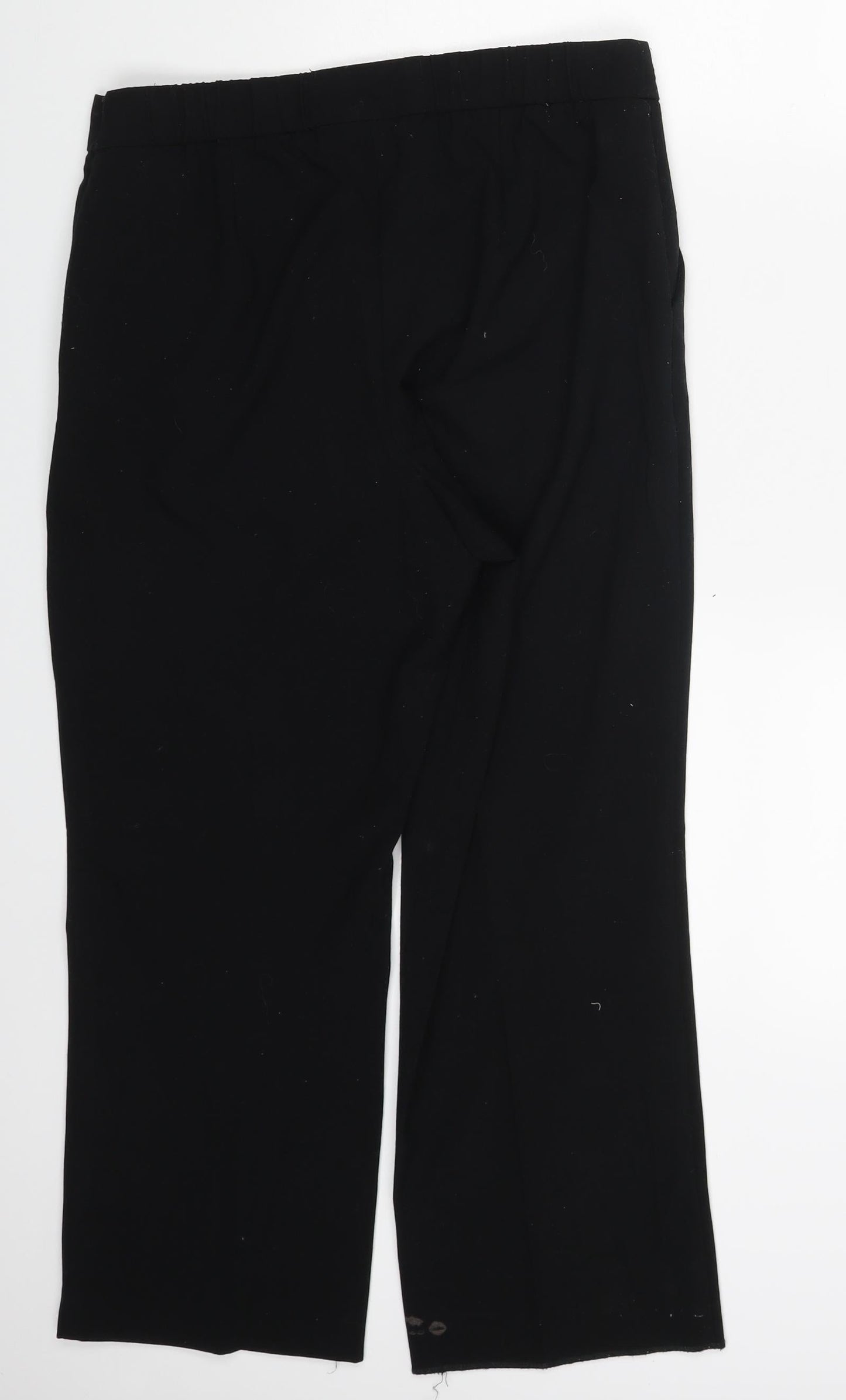 M&S Womens Black   Trousers  Size 10 L21 in