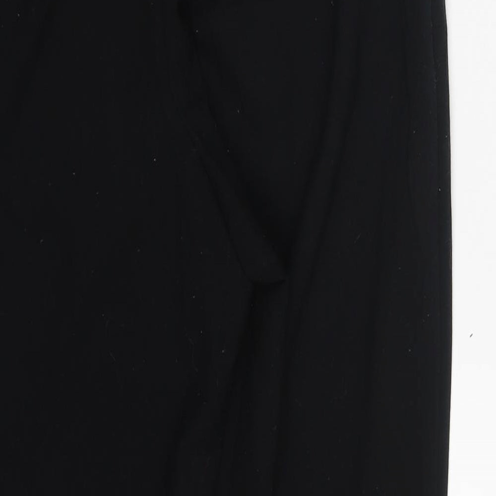 M&S Womens Black   Trousers  Size 10 L21 in