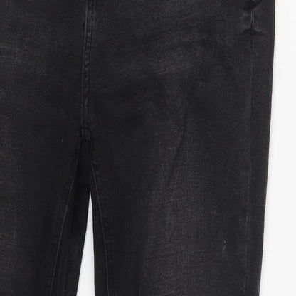 Denim Co. Womens Grey  Denim Skinny Jeans Size 12 L26 in