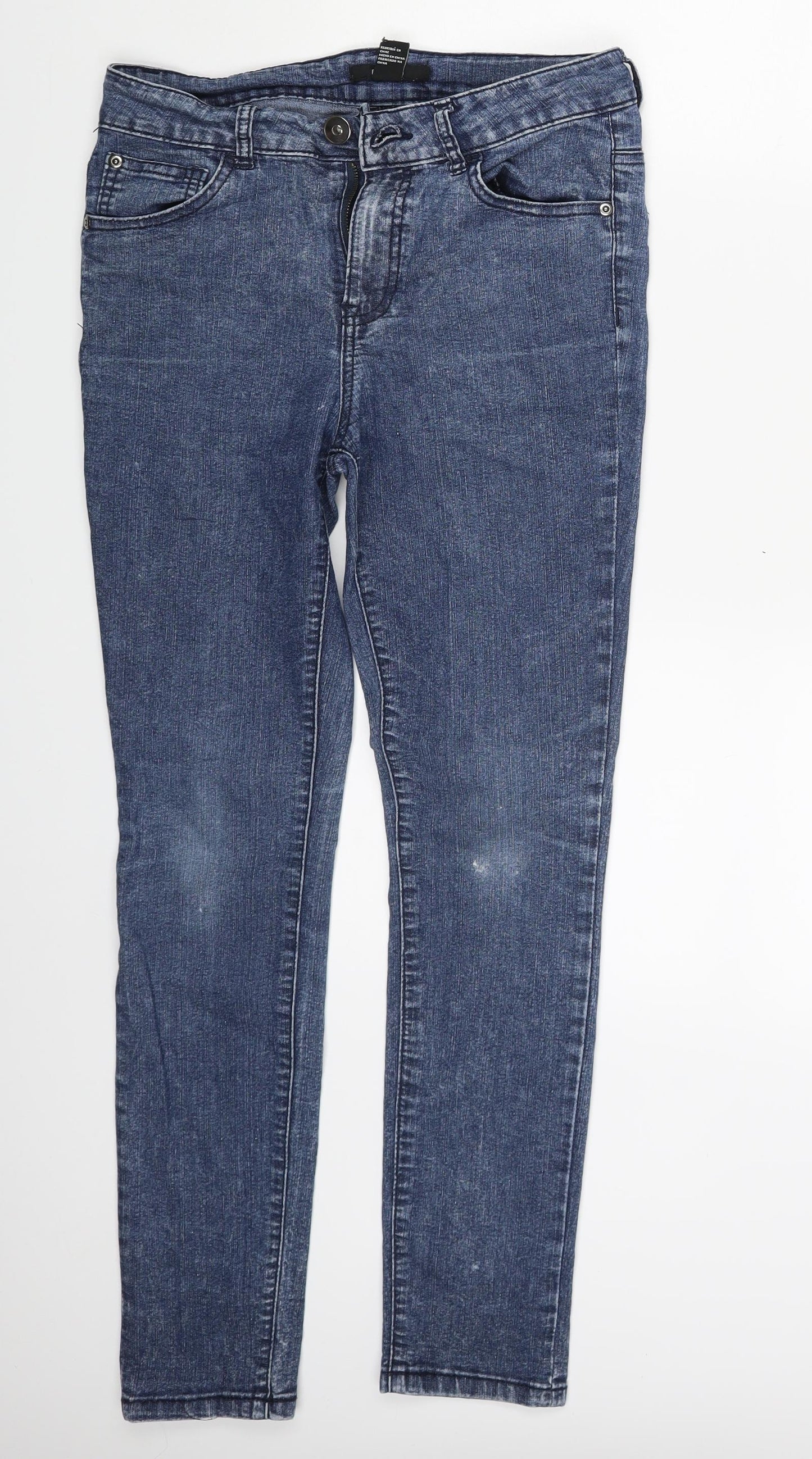 FOREVER 21 Womens Blue  Denim Skinny Jeans One Size L26 in