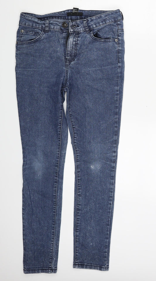 FOREVER 21 Womens Blue  Denim Skinny Jeans One Size L26 in