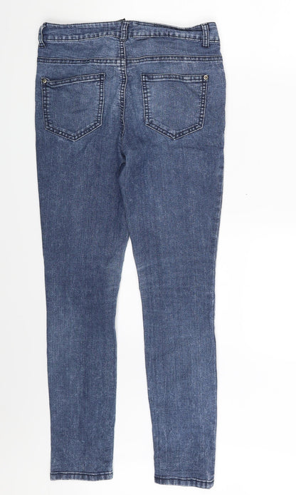 FOREVER 21 Womens Blue  Denim Skinny Jeans One Size L26 in