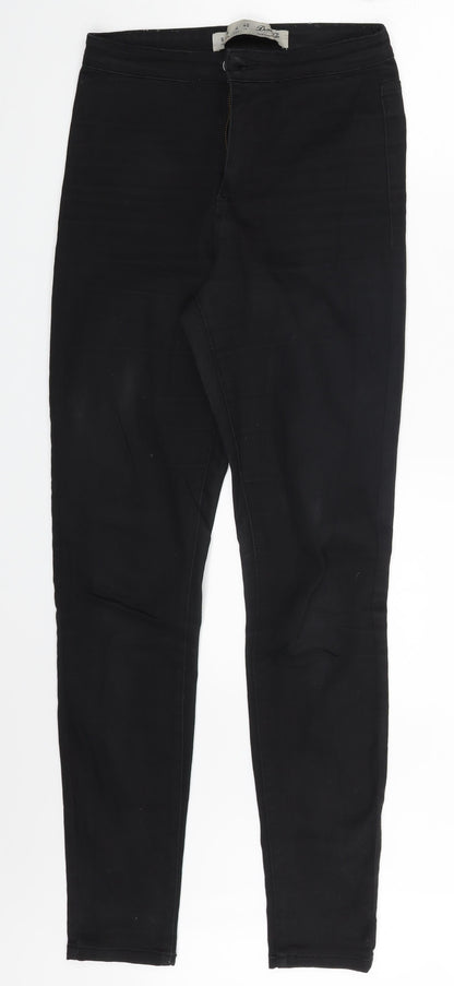 Denim & Co. Womens Black  Denim Skinny Jeans Size 8 L28.5 in