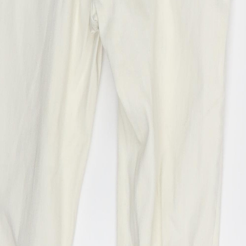 NEXT Womens Ivory  Denim Skinny Jeans Size 6 L24 in