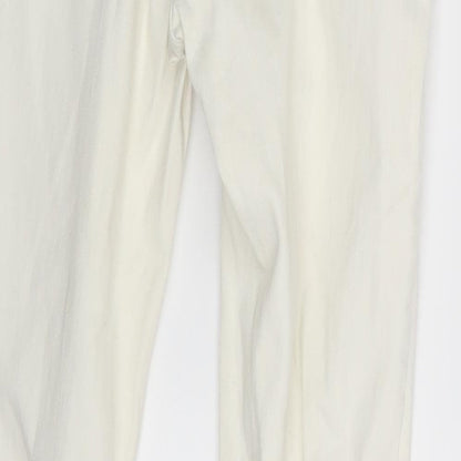 NEXT Womens Ivory  Denim Skinny Jeans Size 6 L24 in