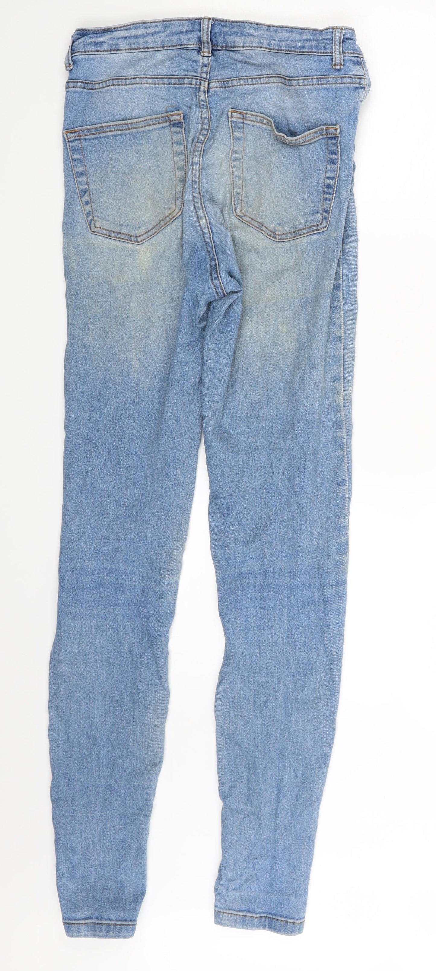 Denim Co. Womens Blue  Denim Skinny Jeans Size 10 L29 in