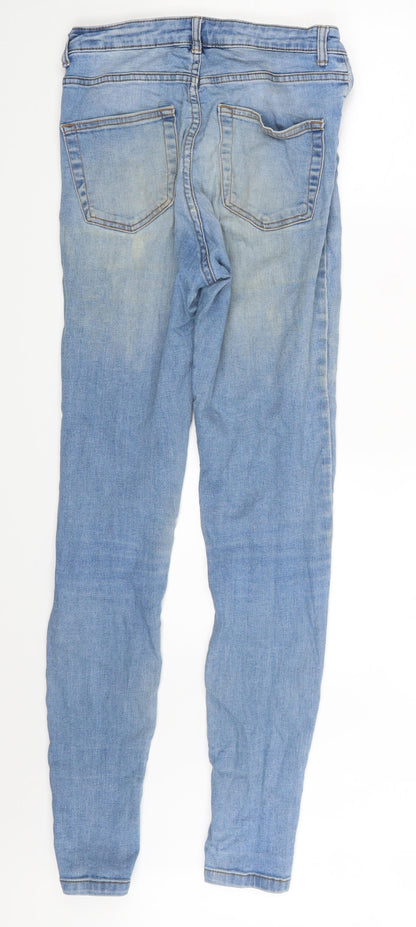 Denim Co. Womens Blue  Denim Skinny Jeans Size 10 L29 in