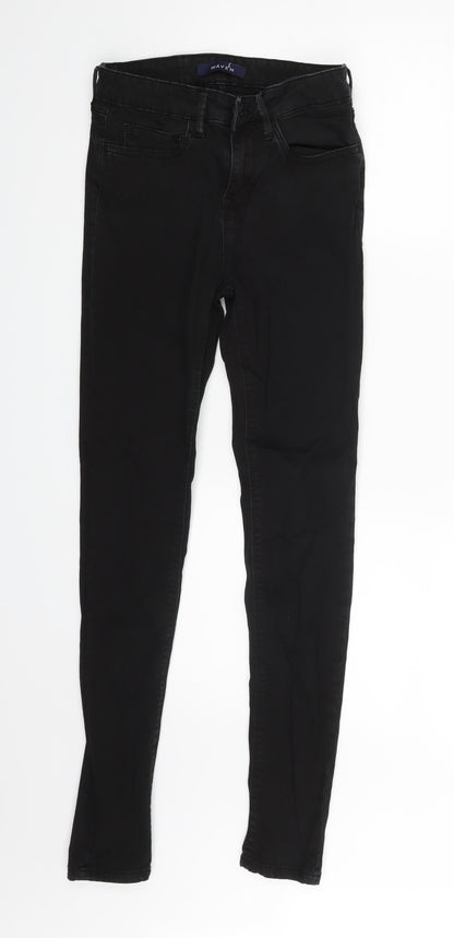 Womens UK Size 6 Waven Slim Fit Skinny Black Jeans