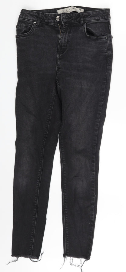 Denim Co. Womens Grey  Denim Skinny Jeans Size 6 L25 in