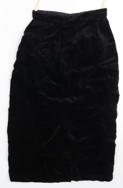 Preworn Womens Black   A-Line Skirt One Size  - Waist 20in