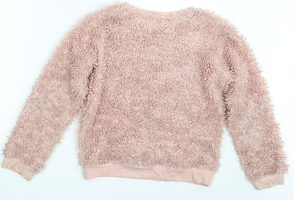 I Love Girlswear Girls Pink   Pullover Jumper Size 12-13 Years