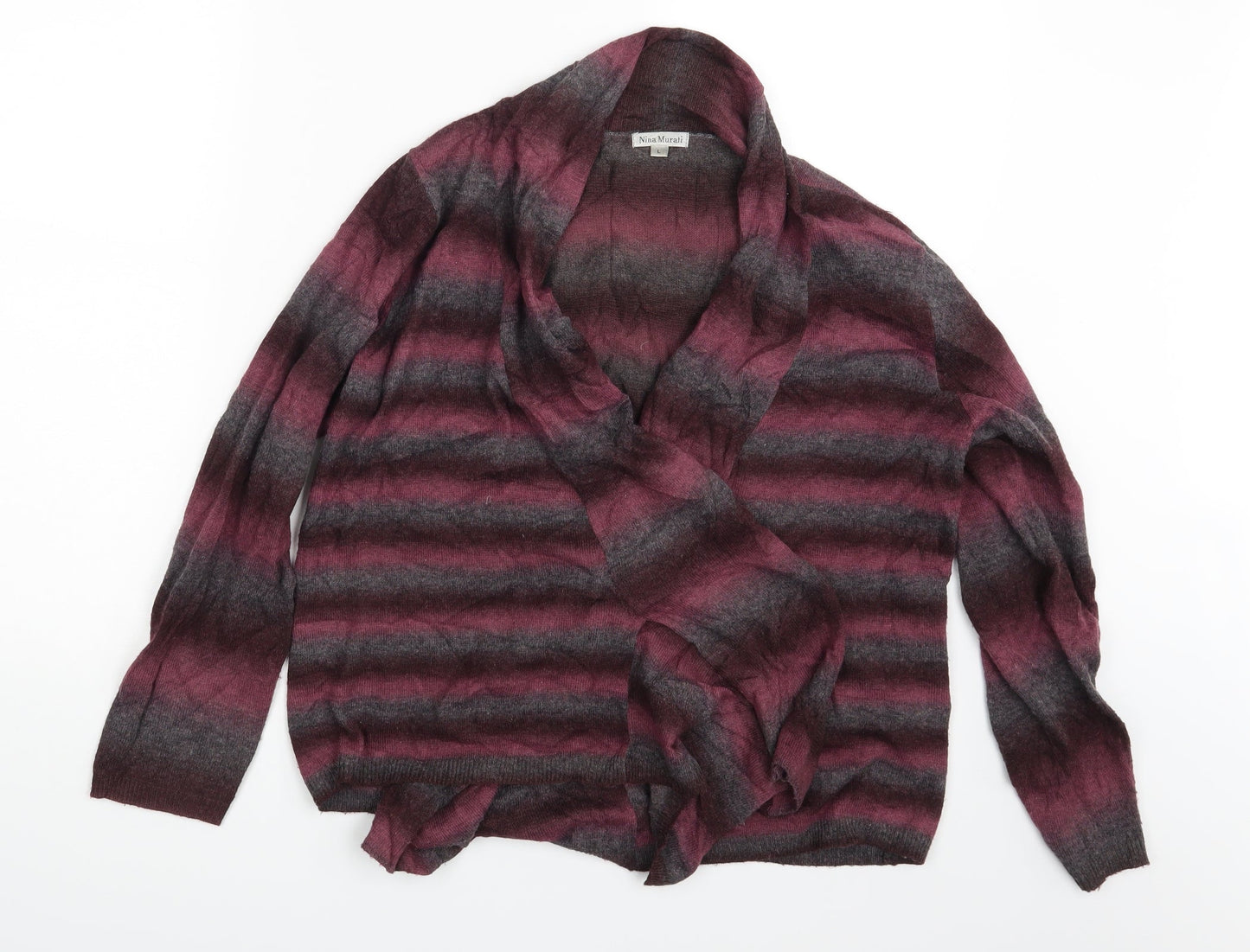 Womens UK Size L Nina Murati Multicoloured Cardigan Jumper