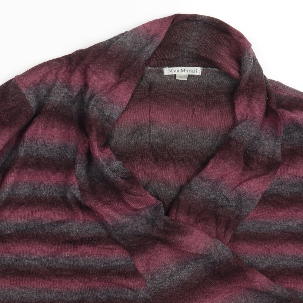 Womens UK Size L Nina Murati Multicoloured Cardigan Jumper