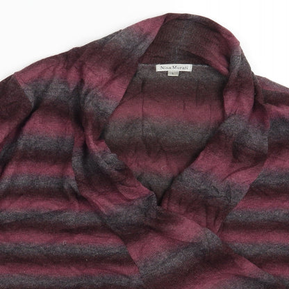 Womens UK Size L Nina Murati Multicoloured Cardigan Jumper