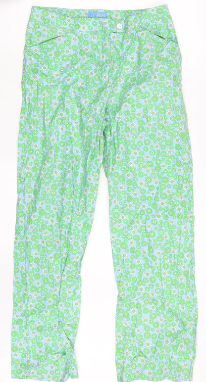 Whispers Womens Multicoloured Floral  Sweatpants Trousers Size L L27 in