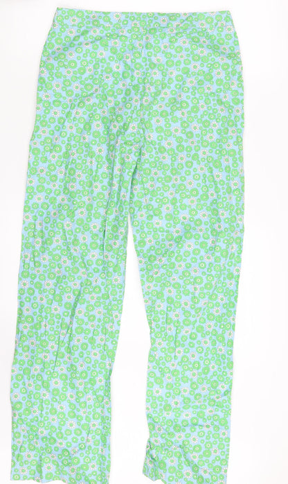 Whispers Womens Multicoloured Floral  Sweatpants Trousers Size L L27 in